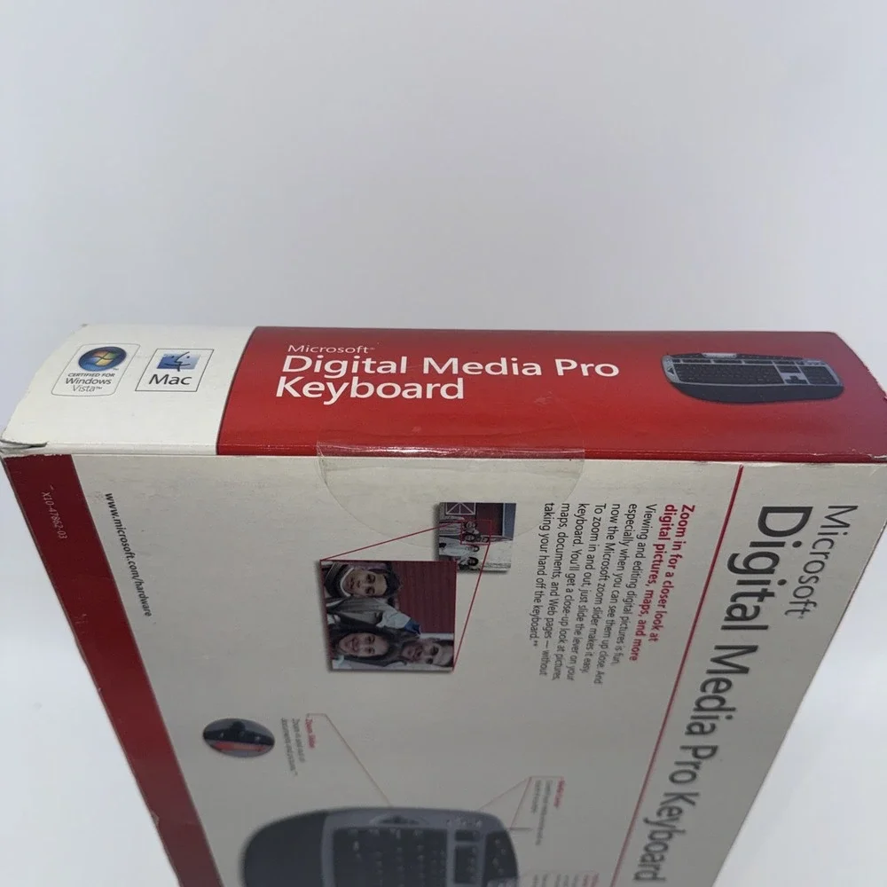 Microsoft Digital Media Pro Model 1031 BX1-00005 Wired Keyboard NEW Sealed
